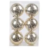 Outlet Christmas Forever BALLS BOXED MERCURY FINISH 6PC 80MM CHAMPAGNE
