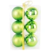 Discount Christmas Forever BALLS BOXED 6PC 80MM CHARTREUSE SHINY /MATT