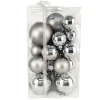 Outlet Christmas Forever BALLS BOXED 27PC 50/60/80MM PEWTER SHINY/ MATT