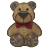 Christmas Forever BEAR BROWN/NAT. SITTING13″ W/ BOW TIE