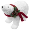Online Christmas Forever BEAR WHITE WALKING 9.5″ FUR W/ CLEAR SEQUINS & RED SCARF