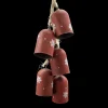 Outlet Christmas Forever BELL RED 14.5″ X5 DOOR HANGER ANTIQUE FINISH