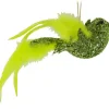 Online Christmas Forever BIRD GREEN CHARTREUSE 7″ W/FEATHER TAIL/GLITTER