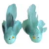 Sale Christmas Forever BIRD GREEN FEATHERS 7″ GREEN GLITTER W/ CLIP 2 ASSTD.
