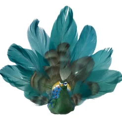 Sale Christmas Forever BIRD PEACOCK TEAL 7″ W/CLIP