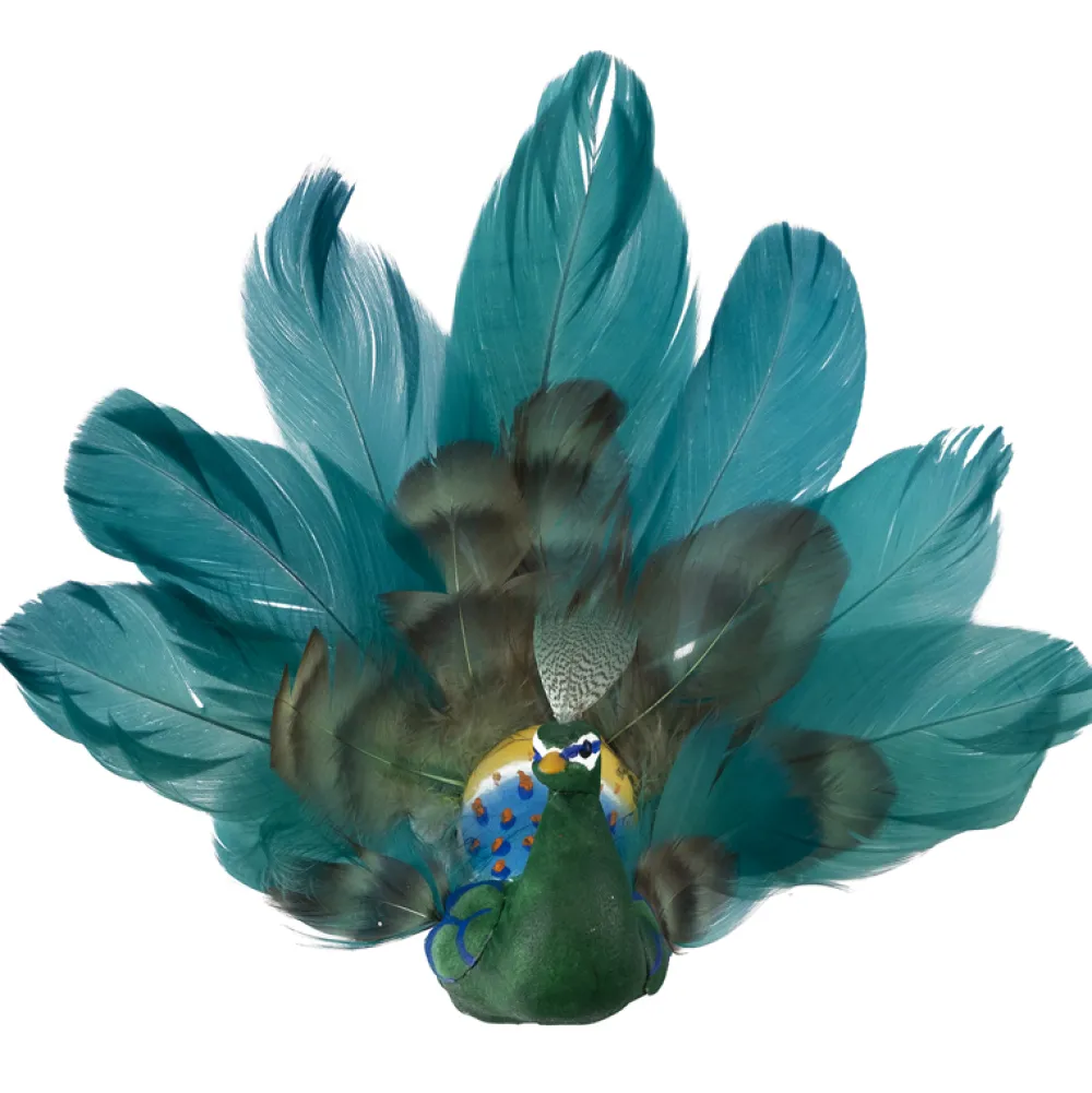 Sale Christmas Forever BIRD PEACOCK TEAL 7″ W/CLIP