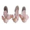 Best Christmas Forever BIRD PINK FEATHERS/FABRIC 6.5″ PINK GLITTER & BEADS W/ CLIP 3 ASSTD.