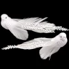 Clearance Christmas Forever BIRD WHITE 8″ W/ CLIP, SEQUIN AND FEATHER TAIL W/ GLTR 2/S