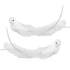 Best Christmas Forever BIRD WHITE 9″ W/CLIP 2/S