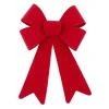 Sale Christmas Forever BOW RED VELVET W/ SPARKLE 6″x10″ PRE FORMED PVC