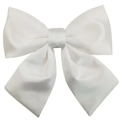 Best Christmas Forever BOW SPONGE/FABRIC 13″ IVORY