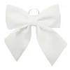 Best Christmas Forever BOW SPONGE/FABRIC 13.5″ WHITE