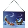 Online Christmas Forever CANVAS 8″X6″ 20 FIBRES SANTA’S SLEIGH W/ REINDEERS