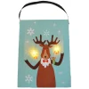 Best Christmas Forever CANVAS 6″X8″ 2 LED REINDEER W/ BEELS