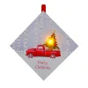 Sale Christmas Forever CANVAS 5″X5″ 1 LED W/ TREE ON A TRUCK