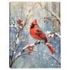 Best Christmas Forever CANVAS 12″x16″ LIGHT UP CARDINAL 30PCS LED FIBERS+6/18TIMER