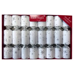 Online Christmas Forever CHRISTMAS CRACKER DLX 8PCX8.5″ SILVER STARS W/ NOVELTY INSIDE