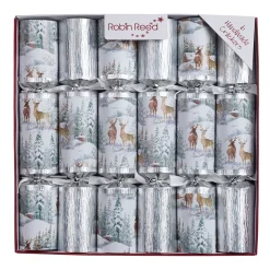 Online Christmas Forever CHRISTMAS CRACKER PREMIUM 6PCx12″ FROSTED FOREST WITH PICCADILLY GIFT INSIDE