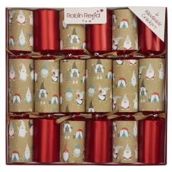 Clearance Christmas Forever CHRISTMAS CRACKER PREMIUM 6PCX12″ FESTIVE GNOME W/ PICCADILLY GIFT INSIDE