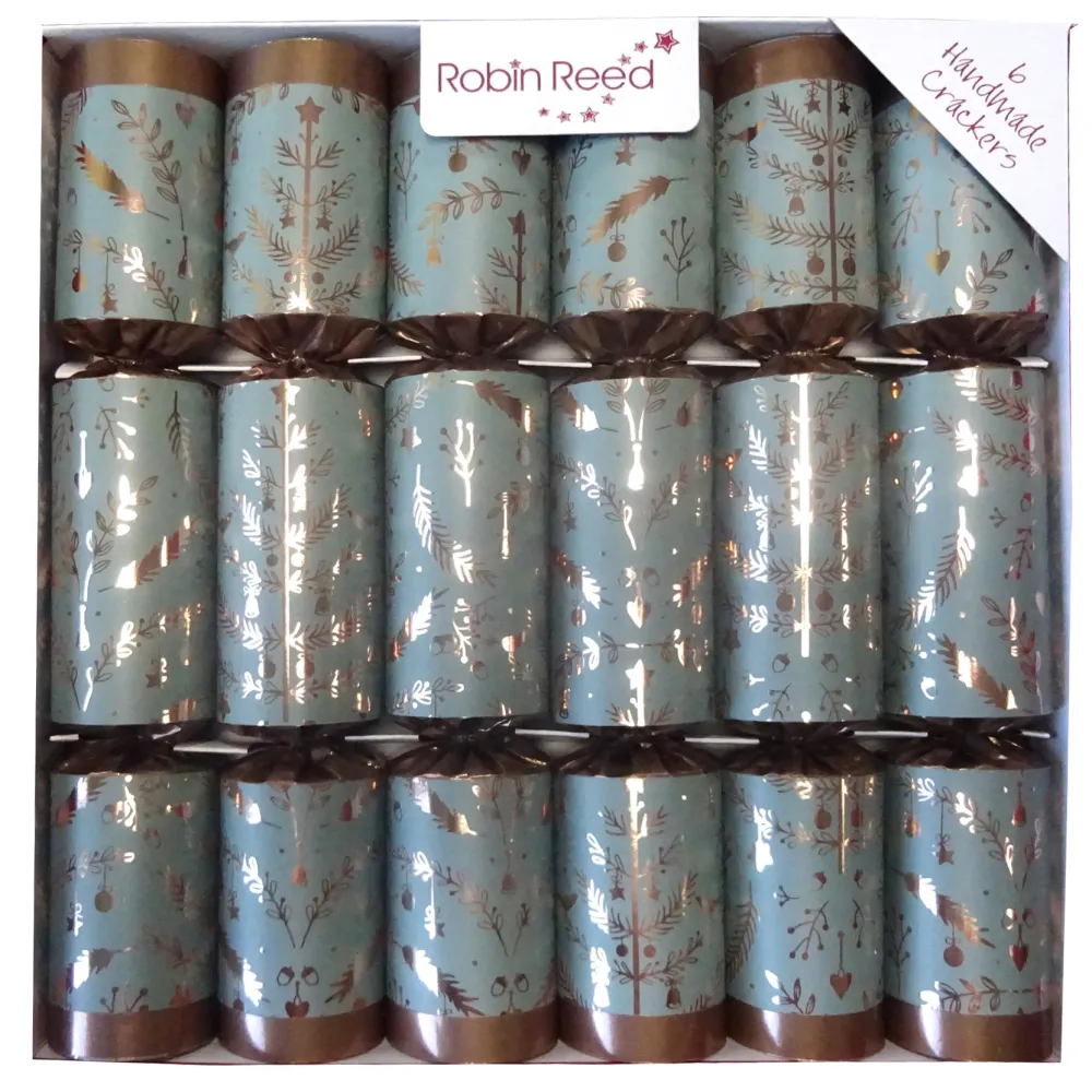 Hot Christmas Forever CHRISTMAS CRACKER PREMIUM 6PCX12″ COPPER FLEUR DE LIS W/ PICCADILLY GIFT INSIDE
