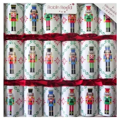 Outlet Christmas Forever CHRISTMAS CRACKER PREMIUM 6PCX 12″ NUTCRACKER ON PRINT W/ PICCADILLY GIFT INSIDE