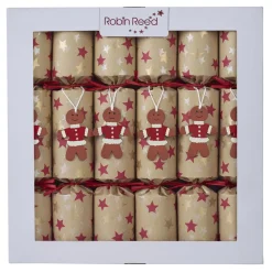 Outlet Christmas Forever CHRISTMAS CRACKER PREMIUM 6PCX12″ GINGERBREAD W/ PICCADILLY GIFT INSIDE