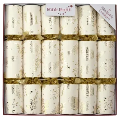Clearance Christmas Forever CHRISTMAS CRACKER PREMIUM 6PCX12″ GOLD LEAF W/ PICCADILLY GIFT INSIDE