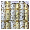 New Christmas Forever CHRISTMAS CRACKER PREMIUM 6PCX12″ SNOWFLAKES WHT/GLD W/ PICCADILLY GIFT INSIDE