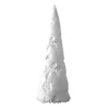 New Christmas Forever CONE TREE FUR FUBRIC 20″ WITH SILVER SNOWFLAKE