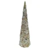 Online Christmas Forever CONE TREE NATURAL ROPE 19.5″ SNOW FROSTING