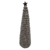 Online Christmas Forever CONE TREE PINECONE FROSTED 19″ W/ STAR