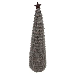 Online Christmas Forever CONE TREE PINECONE FROSTED 19″ W/ STAR