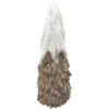 Best Christmas Forever CONE TREE SNOW/ RATTAN 13″ NATURAL/BIRCH LOOK