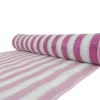 Outlet Christmas Forever DECOR MESH 21″ X 10 YDS WHITE W/ FUCHSIA/SILVER STRIPE