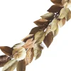 New Christmas Forever FALL GARLAND 72″ HEMP PUMPKIN/PINECONE W/ MAGNOLIA LEAF NATURAL