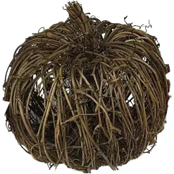 Online Christmas Forever FALL RATTAN PUMPKIN 200MM NATURAL /BROWN