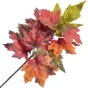 Christmas Forever FALL SPRAY 16″ MAPLE LEAF ORANGE/MULTI
