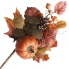 Discount Christmas Forever FALL SPRAY 20″ PUMPKIN/PINECONE/MAPLE LEAVES W/ BERRIES ORANGE/MULTI