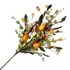 Hot Christmas Forever FALL SPRAY MIXED LEAF W/ MINI CLUSTER BERRIES 31.5″ ORANGE/MULTI