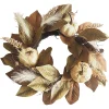 Outlet Christmas Forever FALL WREATH 24″ HEMP PUMPKIN/PINECONE W/ MAGNOLIA LEAF NATURAL