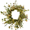 Hot Christmas Forever FALL WREATH MIXED LEAF W/ MINI CLUSTER BERRIES 21.5″ GREEN/MULTI
