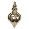 Best Christmas Forever FINIAL 150MM/6″ SHINY ROSE GOLD RIBBED