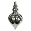 Hot Christmas Forever FINIAL 150MM/6″ SHINY SILVER RIBBED