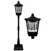 Christmas Forever FLOOR LANTERN WITH REINDEER SNOWING SCENE 74″