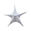 Hot Christmas Forever FOLDING SHIMMER STAR 32″ SILVER