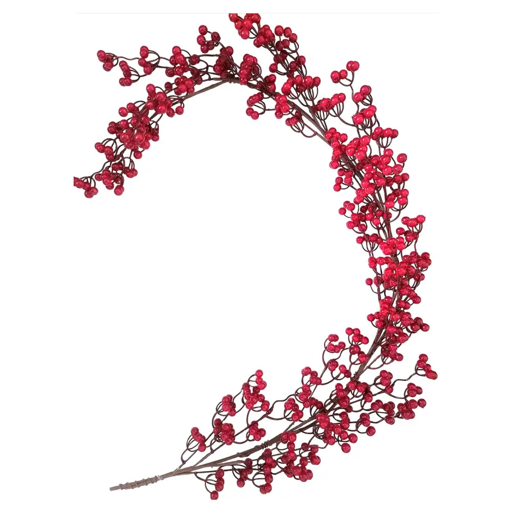 Outlet Christmas Forever GARLAND BERRY 59″ RED CLUSTER BERRY
