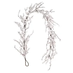 Discount Christmas Forever GARLAND BERRY 60″ WHITE SNOW BERRY