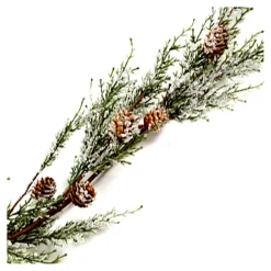 Christmas Forever GARLAND CEDAR 51″ FROSTED/ ICED W/ PINE CONES