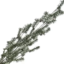 New Christmas Forever GARLAND PINE 47″ FROSTED HANGING BRANCHES W/ MINI PINE CONES