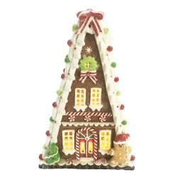 Sale Christmas Forever GINGERBREAD HOUSE W/ LED (YELLOW) 9.4″ CLAY DOUGH